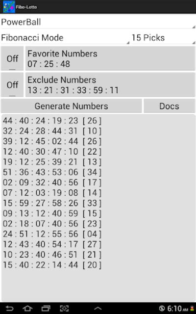 Lottery Number Generator That Based on Previous .